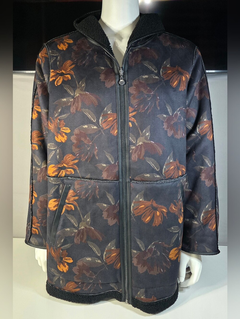 Laurier & Co. Reversible Faux Shearling Parka Size 2X